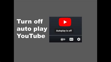 How To Turn Off Autoplay For Youtube Video Youtube