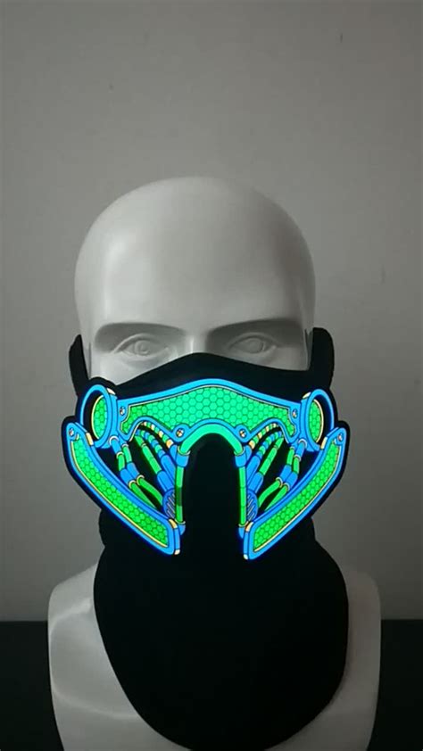 Best Price Wholesale Led Sound Activated Mask For Party Halloween
