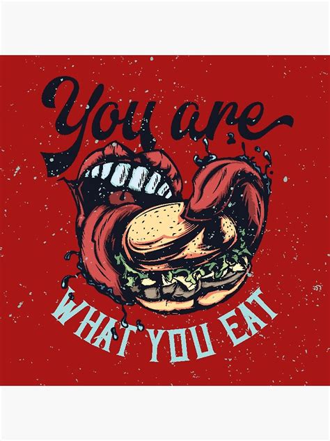 you are what you eat sticker poster for sale by olga2021 redbubble