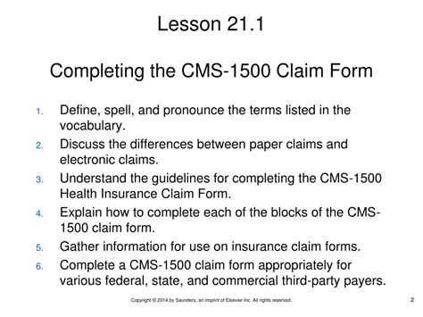 Look up videos on google for how to pronounce 'insurance' correctly. PPT - Chapter 21 The Health Insurance Claim Form PowerPoint Presentation - ID:5766608