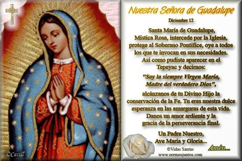 S De Oraciones Oraciones A La Virgen De Guadalupe