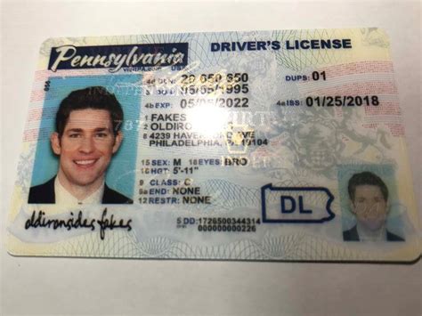 If no picture is on file, a camera card will be mailed to the address on file with penndot. Pennsylvania Driver License(New PA O21) - Old Iron Sides ...