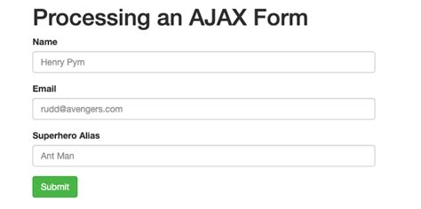 31 Jquery Submit Form Via Ajax Tutorial Javascript