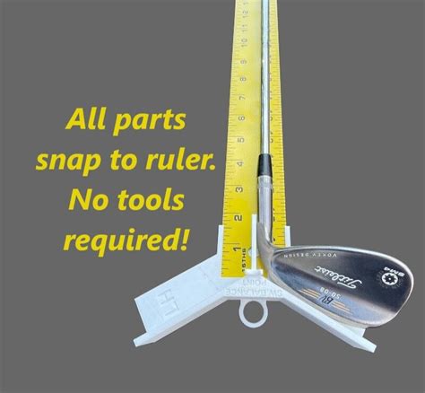 Golf Club Ruler Fitting Tool Length Measurement Swing Weight Ebay