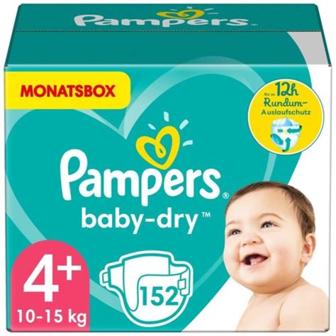 Buy Pampers Diapers Baby Dry Maxi Plus Size 4 10 15kg 152 Pieces