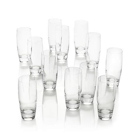 Otis Tall Drink Glasses Set Of 12 Reviews Crate And Barrel Glasses Drinking Modern