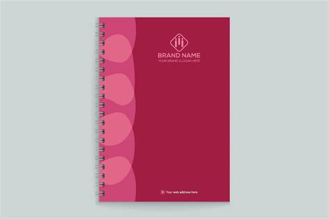 Red Color Notebook Cover Design 26326249 Vector Art At Vecteezy