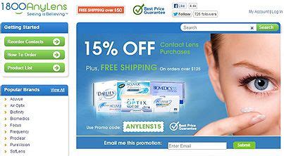 Getting a discount at contact lens king is easy: Use CODE: ANYLENS15 on contact lens purchases worth $125 ...