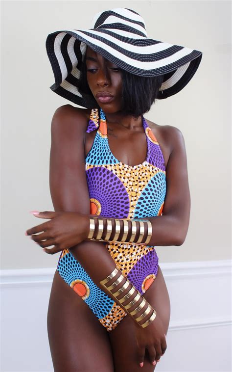 Pin On African Print Swimwear