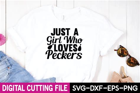 just a girl who loves peckers svg gráfico por jakariasheikh152003 · creative fabrica