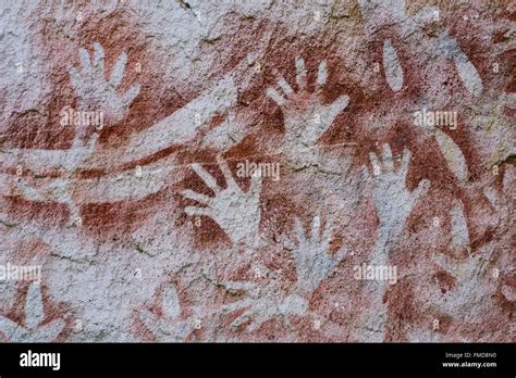 Australien Queensland Carnarvon Gorge National Park Aboriginal Art Gallery Stockfotografie