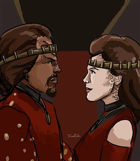 Jadzia Dax And Worf Star Trek Ds9 Startrek Startrekds9 Jadziadax Worf Star Trek Ds9 Star