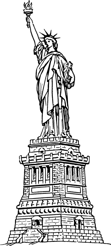 A continuous using of statue of liberty coloring page to print can be very good for them. Statue Of Liberty Drawing Coloring Pages