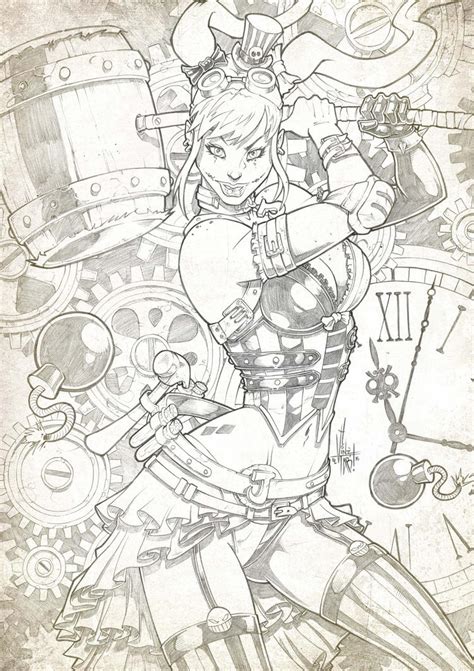 Harley Quinn Steampunk By Vinz El Tabanas On Deviantart