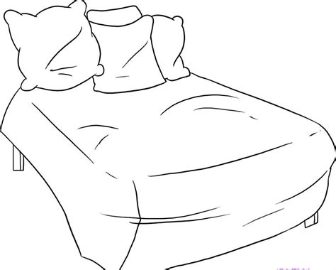 How To Draw A Cartoon Bed Step By Step Doyle Sespor