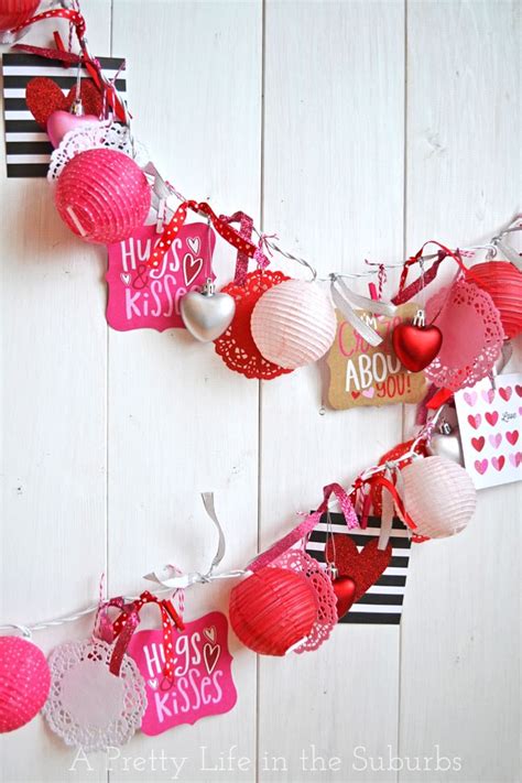 Easy Valentines Love Garland A Pretty Life In The Suburbs