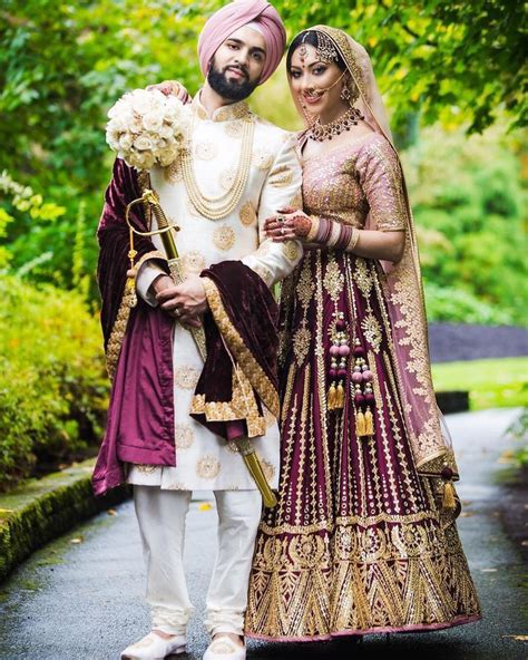 Punjabi Wedding Couple Couple Wedding Dress Indian Wedding Couple Photography Punjabi Couple