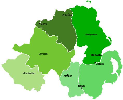 Map Of Northern Ireland Map Regions Online Maps