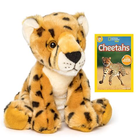 Wildlife Tree Cheetah Stuffed Animal National Geographic Book