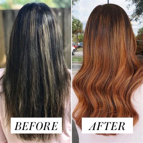 Out of all the hair color transitions i've if you have jet black hair and want to get a beautiful red hue, you have your work cut out for you. Mermaid hair color transformation including bangs ...