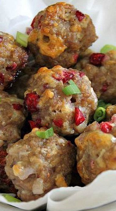 Cranberry Cheddar Sausage Bites Sausage Bites With Cranberries