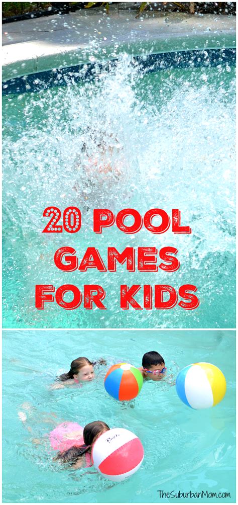 20 Pool Games For Kids The Suburban Mom