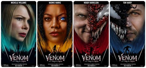 ‘venom Let There Be Carnage Character Posters Released Disney Plus
