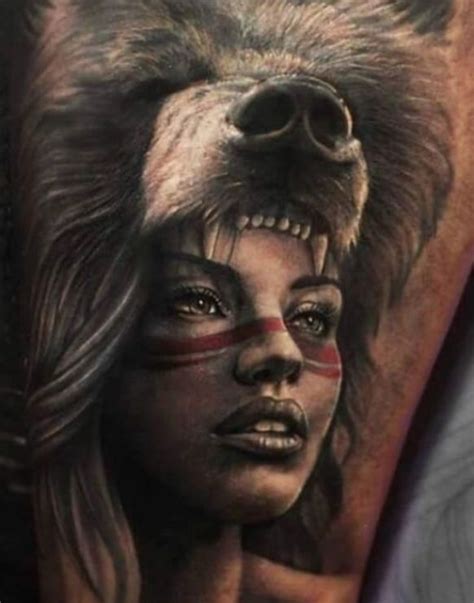 12 best bear headdress tattoo designs in 2021 headdress tattoo native american tattoo sleeve