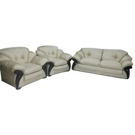 Off White Leather Sofa Set Baci Living Room