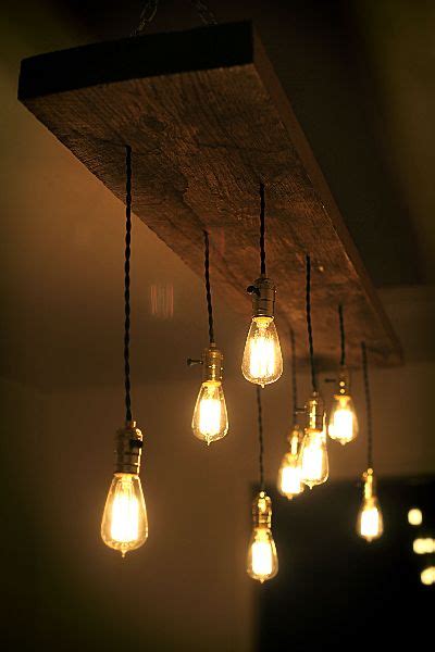 Diy Reclaimed Lumber Hanging Edison Bulb Chandelier Unmaintained