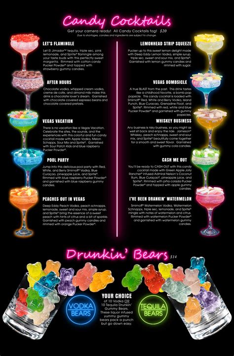 Candy Martini Bar
