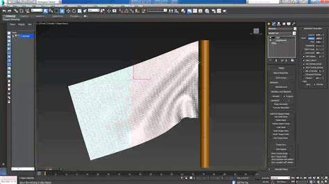 3ds Max Tutorial Cloth Simulation 2 Flag And Wind Youtube