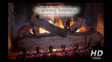 Hd Crackling Fireplace 1 Hour Digital Background