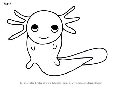 Learn How To Draw An Axolotl For Kids Animals For Kids Step By Step
