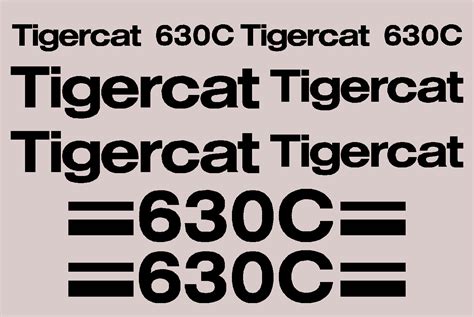 Tigercat Forestry 630C High Quality Decals Packages MachineryDecals Com