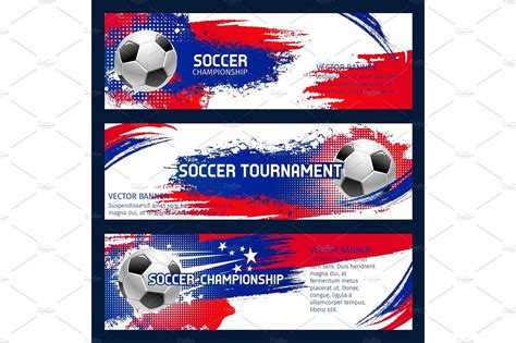 Vector Soccer Match Championship Banners Championshipinternational