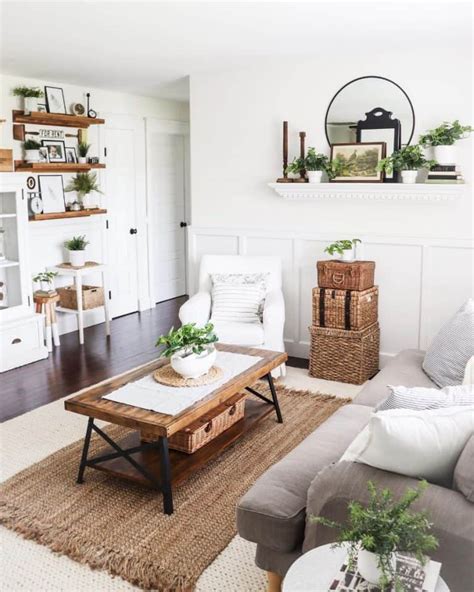 The Top 70 Modern Farmhouse Living Room Ideas Interior Home And Design