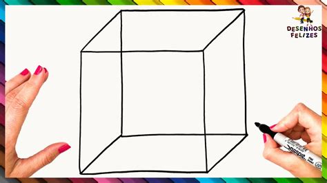 Como Desenhar Um Cubo Passo A Passo 🧊 Desenhar Cubo Facilmente Youtube