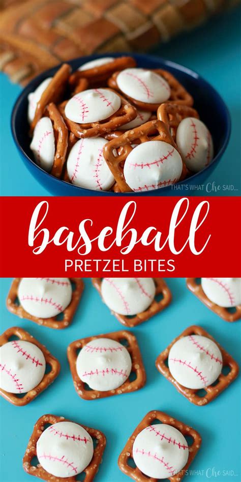 Baseball Pretzel Bites Are Perfect For Any Baseball Party Little