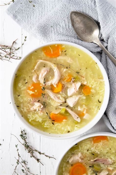 One cup of chicken fried rice cooked in this manner contains 329 calories out of which 108 calories come from fat. 20 Minute Rotisserie Chicken and Rice Soup | Back To The ...