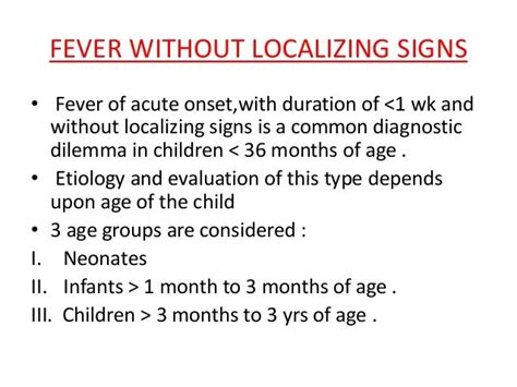 Fever Of Unknown Origin Pediatrics