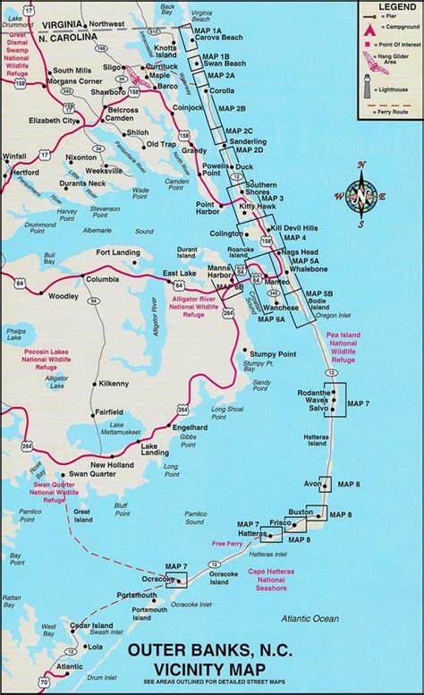 Outer Banks Map Corolla