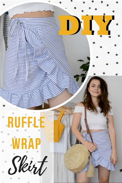 Make Your Own Ruffled Wrap Skirt With This Easy Diy Tutorial Its Easy