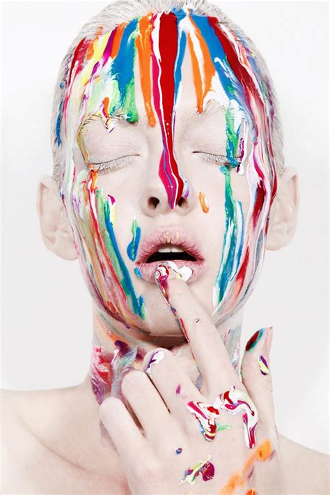 Graphic Makeup Beauty Images Paint Dripping Dani