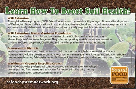 Healthy Food Starts With Healthy Soil South Sound Food System Network