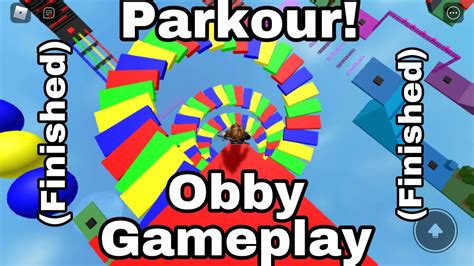 Roblox Parkour Obby Finished Youtube