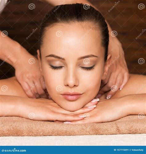 Beautiful Young Woman Relaxing In The Spa Salon Stock Image Image Of Care Closed 157715691