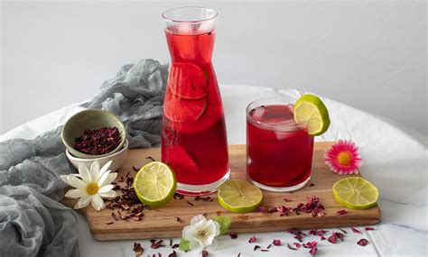 Hibiscus Iced Tea Agua De Jamaica Recipe Veggie Fest
