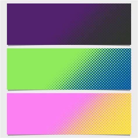 Multicolor Dots Banners Collectie Gratis Vector