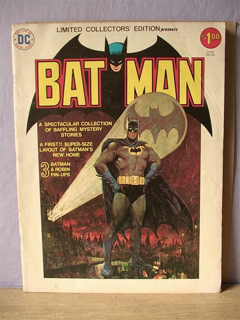 Vintage 1970s Batman Comic Book 1976 Large By Shoponsherman